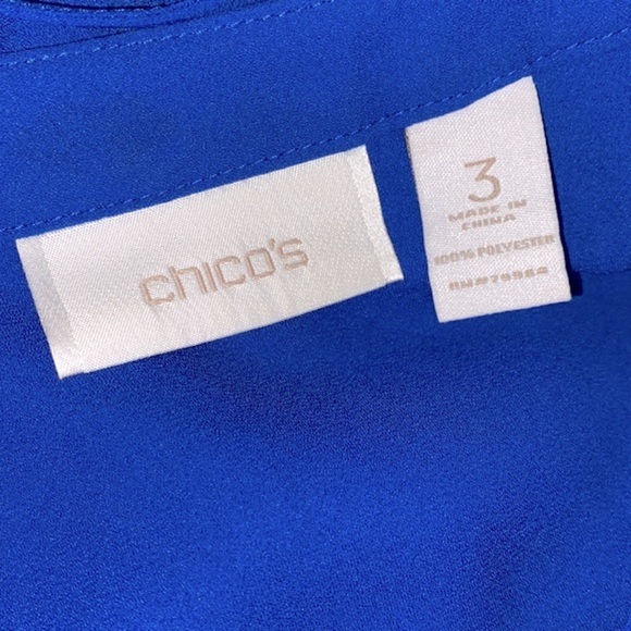 Chicos blue top size 3 - Picture 4 of 8